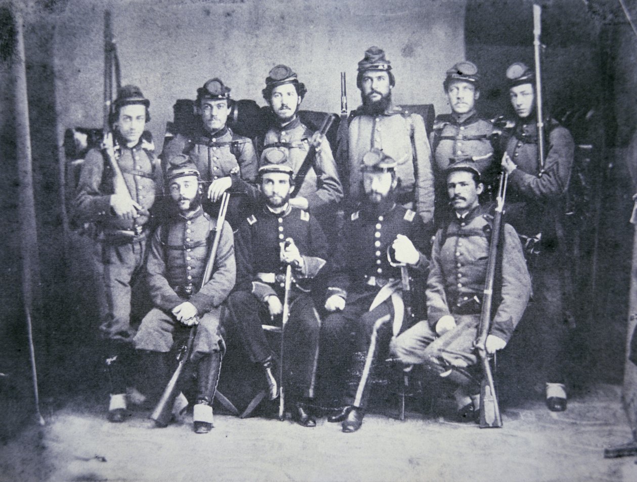 Charleston Zouave Kadeci Armii Konfederatów autorstwa American Photographer