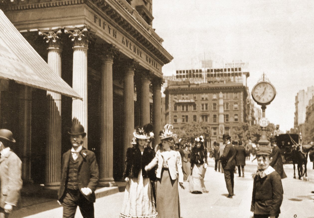 The Fifth Avenue Hotel na Madison Square, Nowy Jork, 1896 r autorstwa American Photographer
