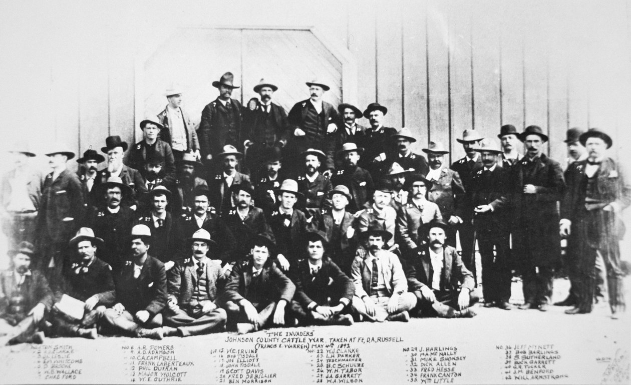 „Najeźdźcy” wojny w hrabstwie Johnson w Wyoming autorstwa American Photographer