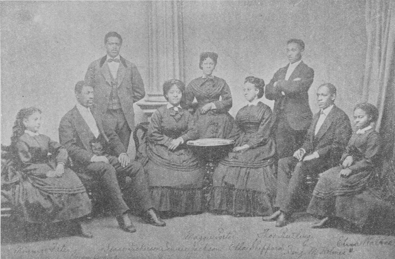 Oryginalni śpiewacy jubileuszowi, c.1870s autorstwa American Photographer
