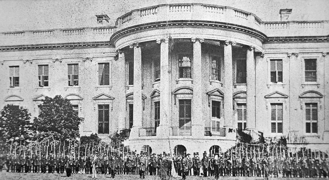 Biały Dom, Waszyngton, na początku wojny secesyjnej autorstwa American Photographer