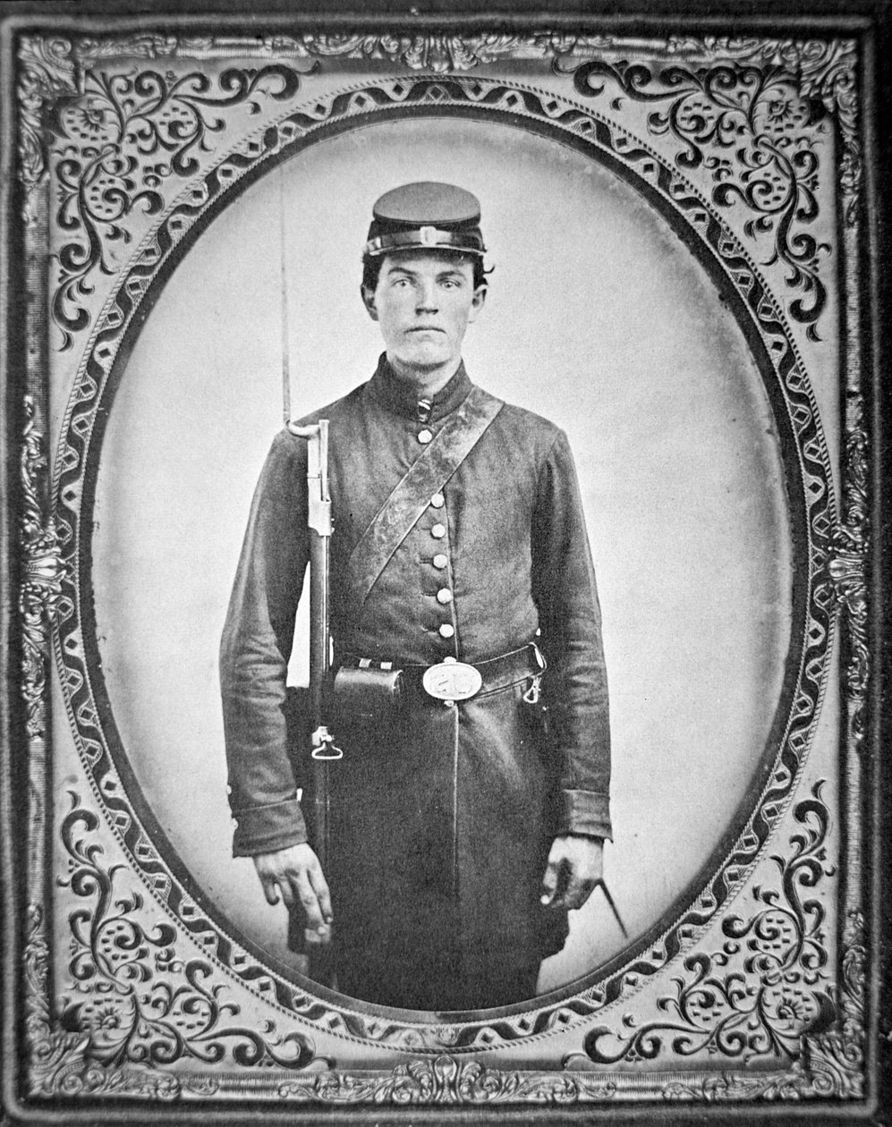 Nieznany żołnierz Unii (zdjęcie czarno-białe) autorstwa American Photographer