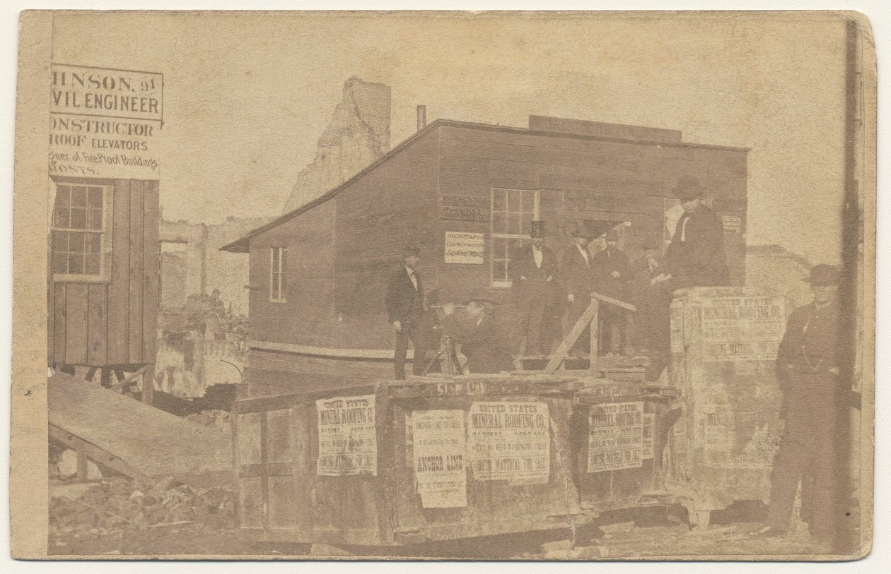 Blok WD Kerfoota, 1871 r autorstwa American Photographer