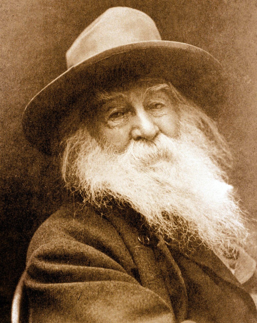 Walt Whitman (zdjęcie czarno-białe) autorstwa American Photographer