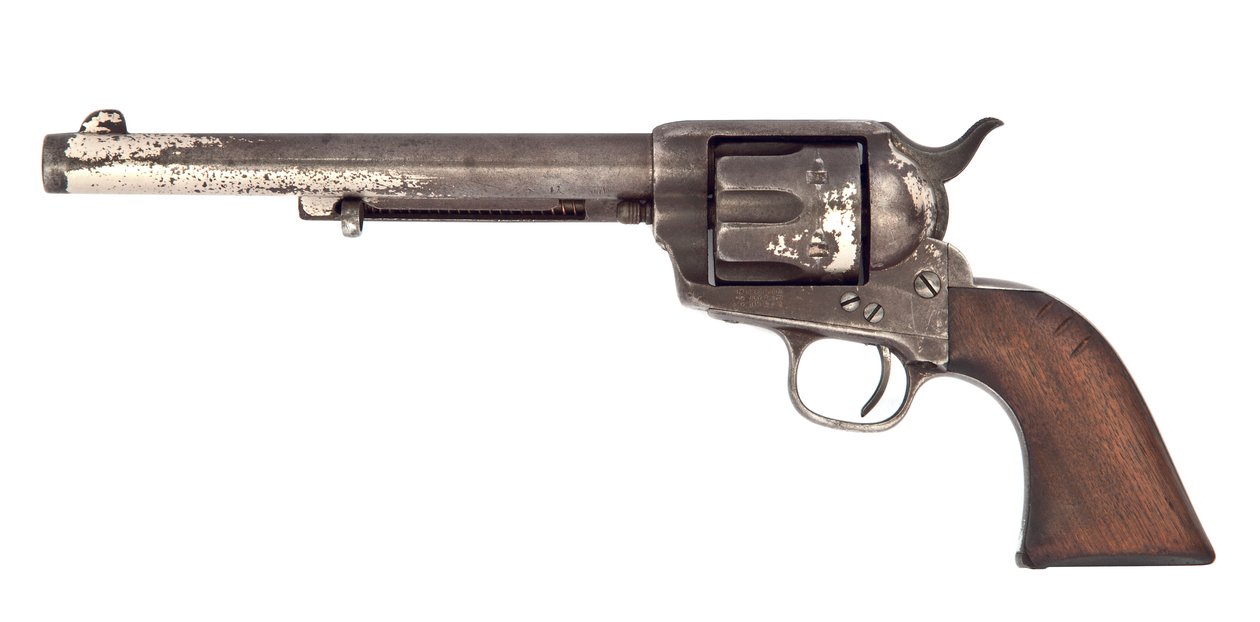 .44-40 „Model 1873” sześciostrzałowy rewolwer armii pojedynczego działania, Colt, Hartford, 1881 autorstwa American School