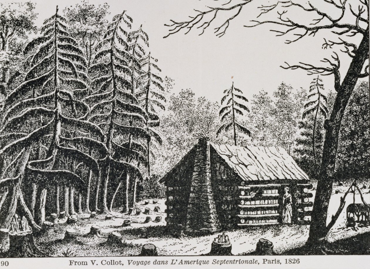 Kabina graniczna, z „Korowód Ameryki, tom 3”, Ralph Henry Gabriel, 1926 autorstwa American School