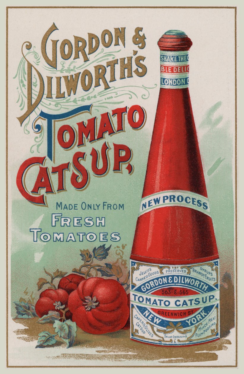 Reklama zupy pomidorowej Gordon  Dilworth (chromolitho) autorstwa American School
