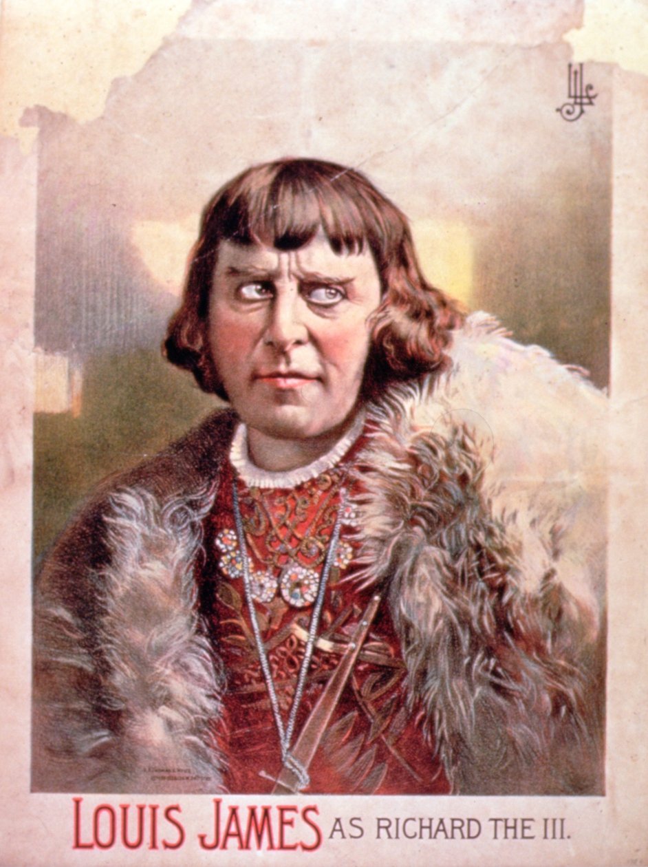 Reklama Louisa Jamesa jako Ryszarda III autorstwa American School