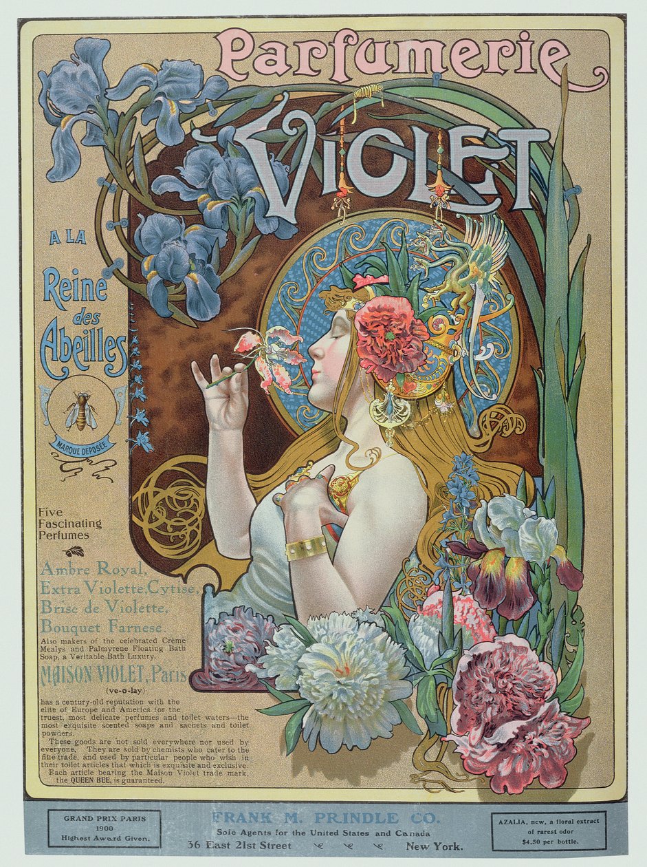 Reklama perfumerii "Violet", Paryż, z "The Theatre Magazine autorstwa American School