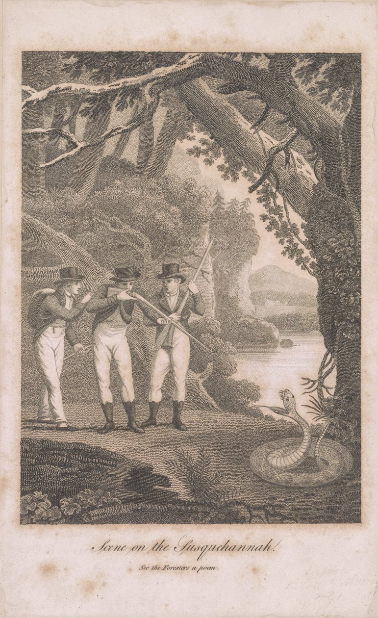 Alexander Wilson i towarzysze na Susquehanna, 1809 autorstwa American School
