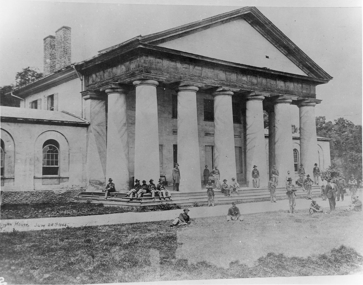 Dom Arlington zajęty przez oddziały federalne, 28 czerwca 1864 r autorstwa American School