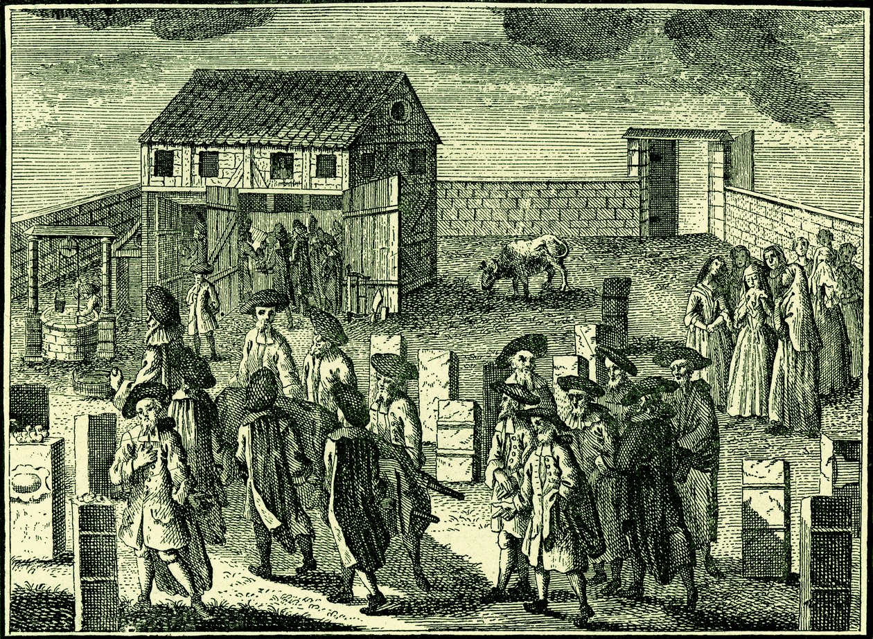 Pogrzeb Żydów aszkenazyjskich, z "The Jewish Encylopedia autorstwa American School