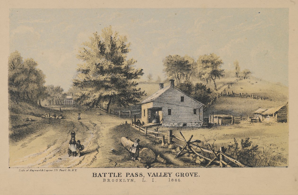Przełęcz bojowa, Valley Grove, 1866 autorstwa American School