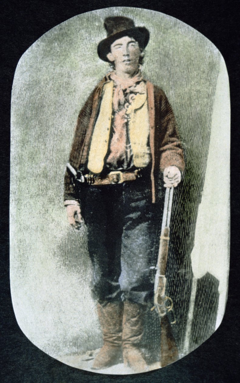 Billy the Kid (kolorowy grawerunek) autorstwa American School