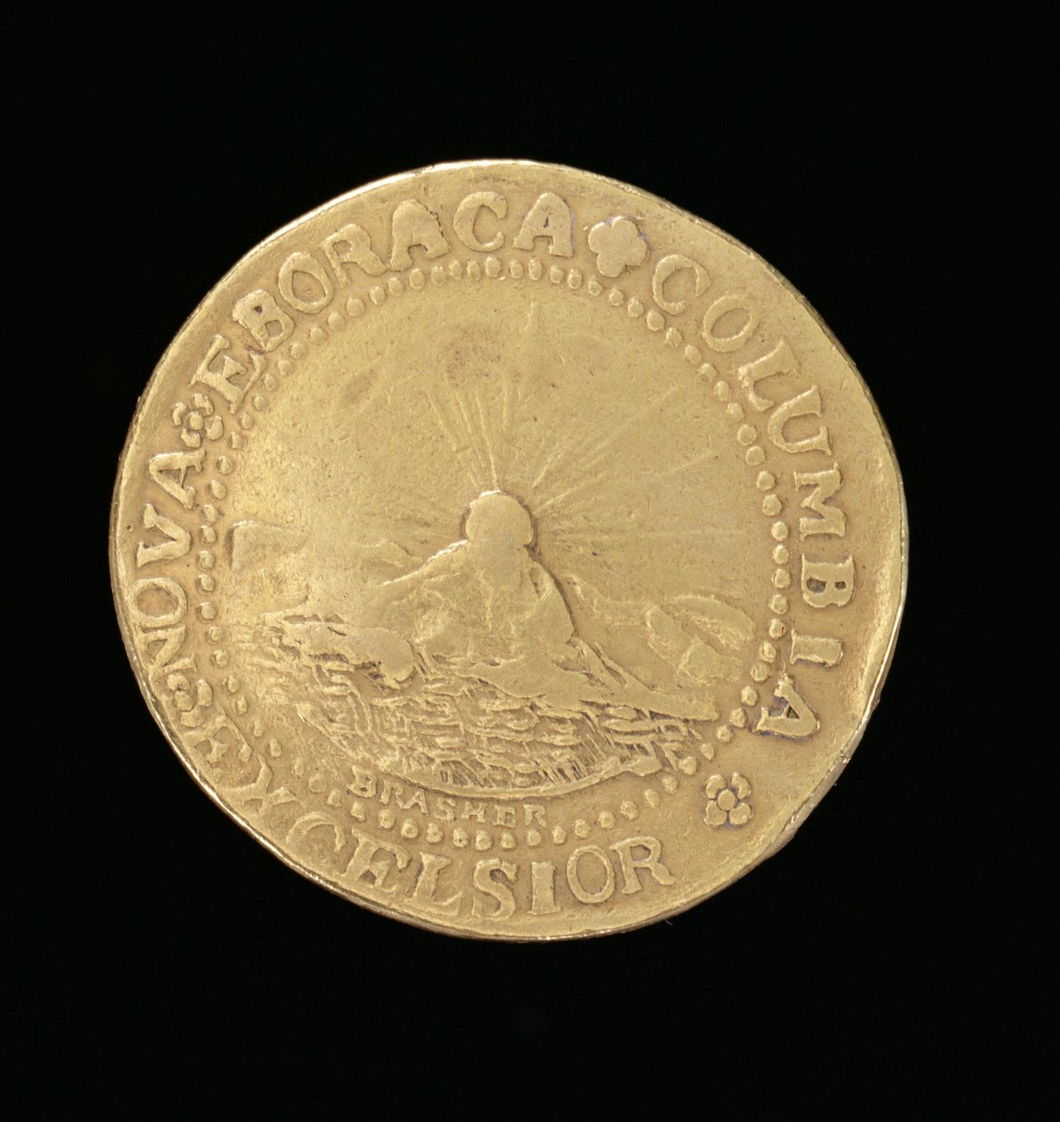 Brasher Doubloon, Nowy Jork, 1787 (złoto) (patrz również 343637) autorstwa American School