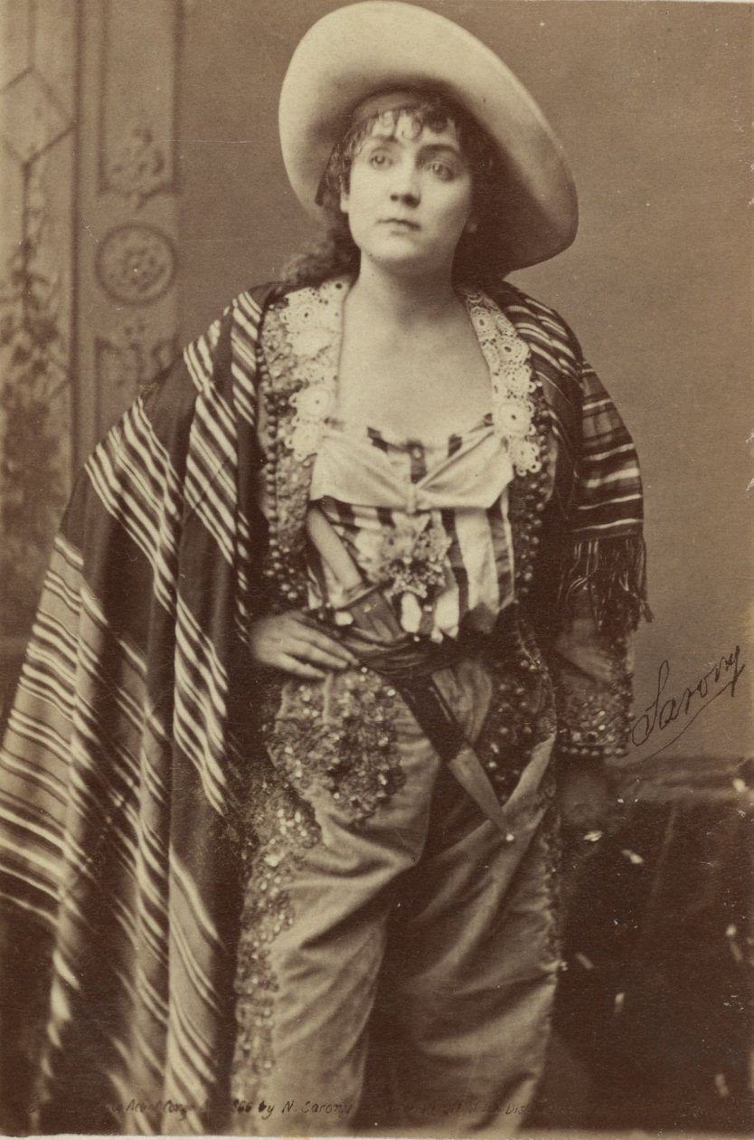 Wizerunek karty gabinetowej aktora Adah Isaacs Menken autorstwa American School