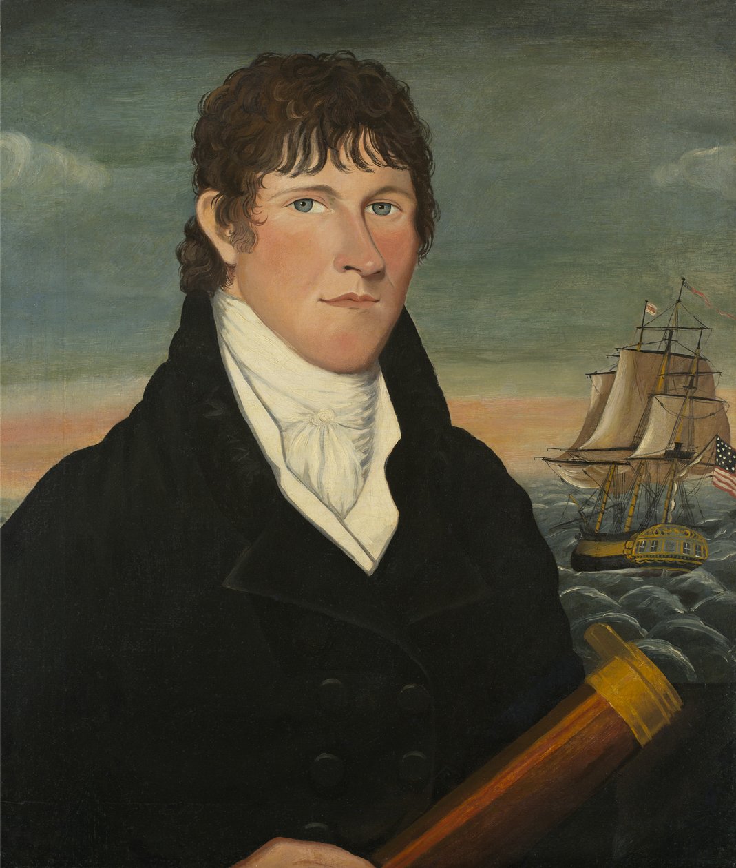 Kapitan David Bush, 1812 r autorstwa American School