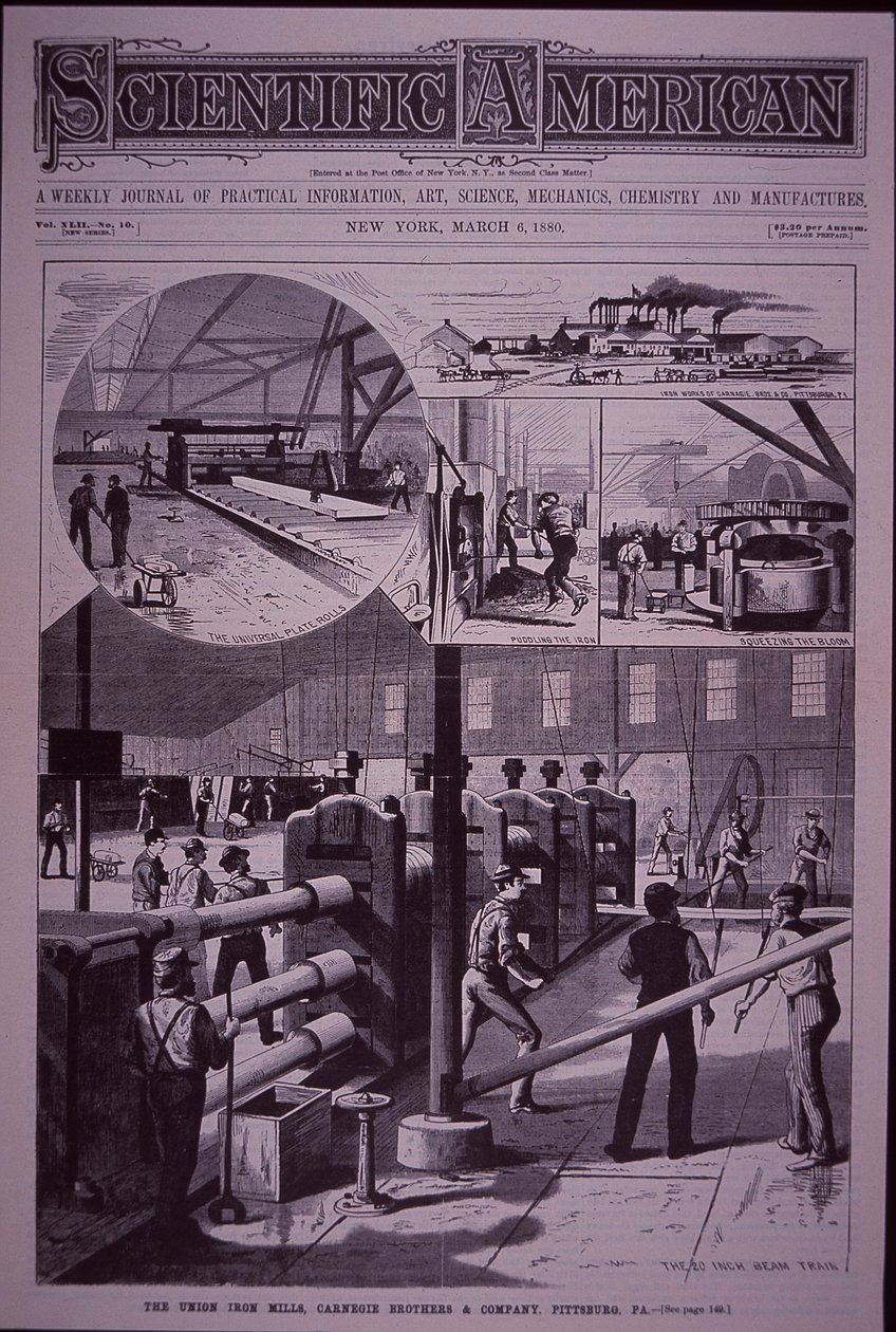 Carnegie Union Iron Mills, Pittsburgh, Pensylwania autorstwa American School