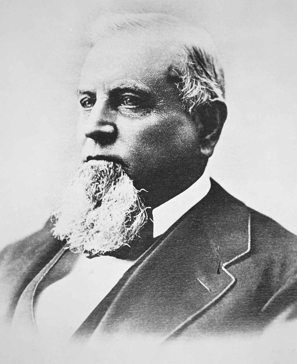 Charles Crocker (1822-88) (zdjęcie czarno-białe) autorstwa American School