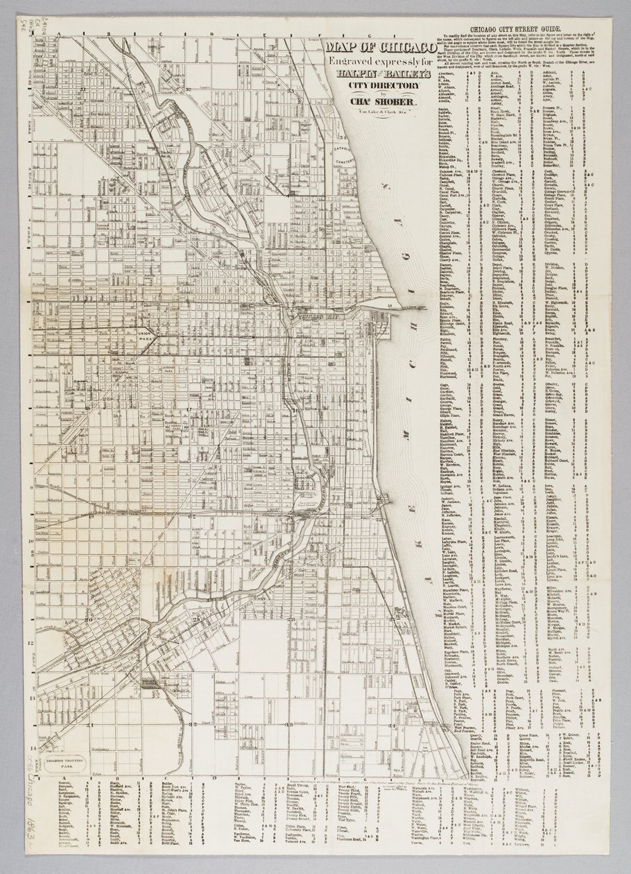 Mapa miasta Chicago autorstwa American School