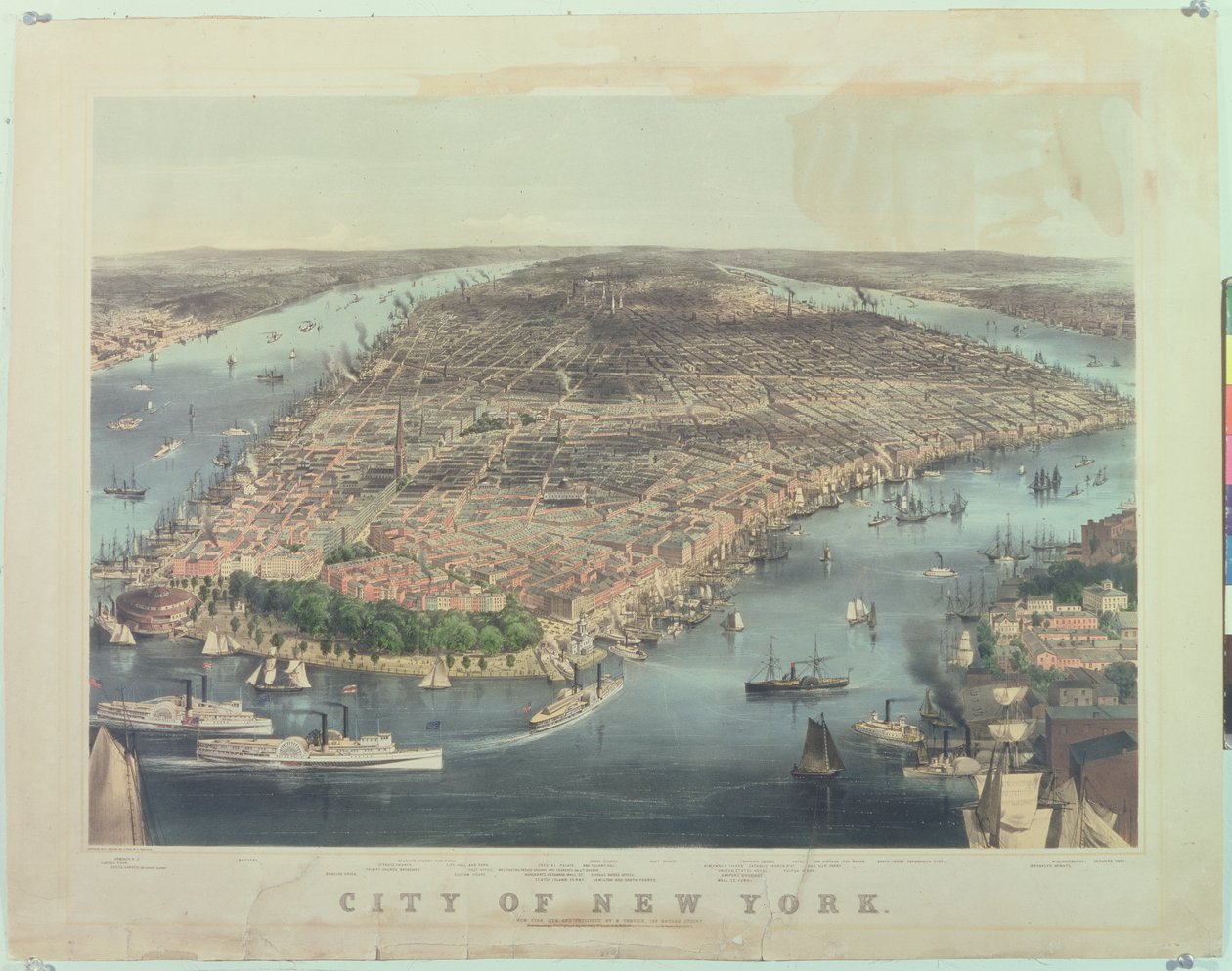 Miasto Nowy Jork, 1856 autorstwa American School