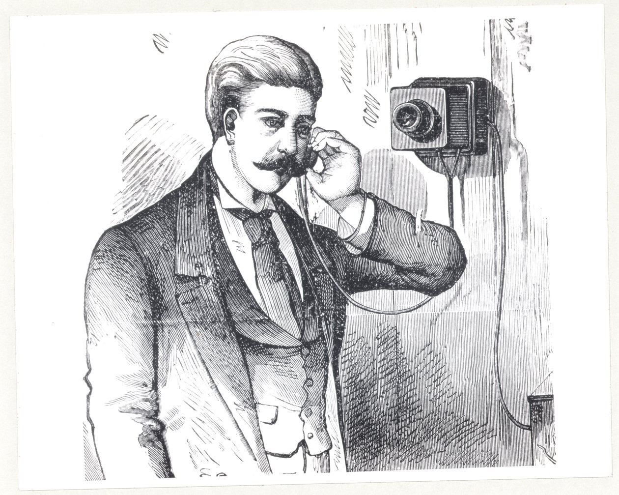 Telefon kondensatorowy w użyciu, z The Electric Telephone George