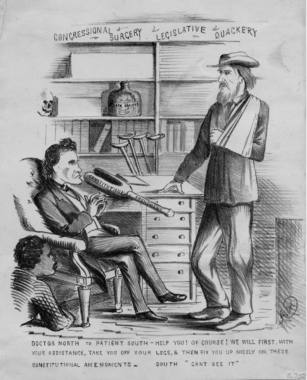 Chirurgia kongresowa: znachorstwo legislacyjne, ok. 1866 r. autorstwa American School