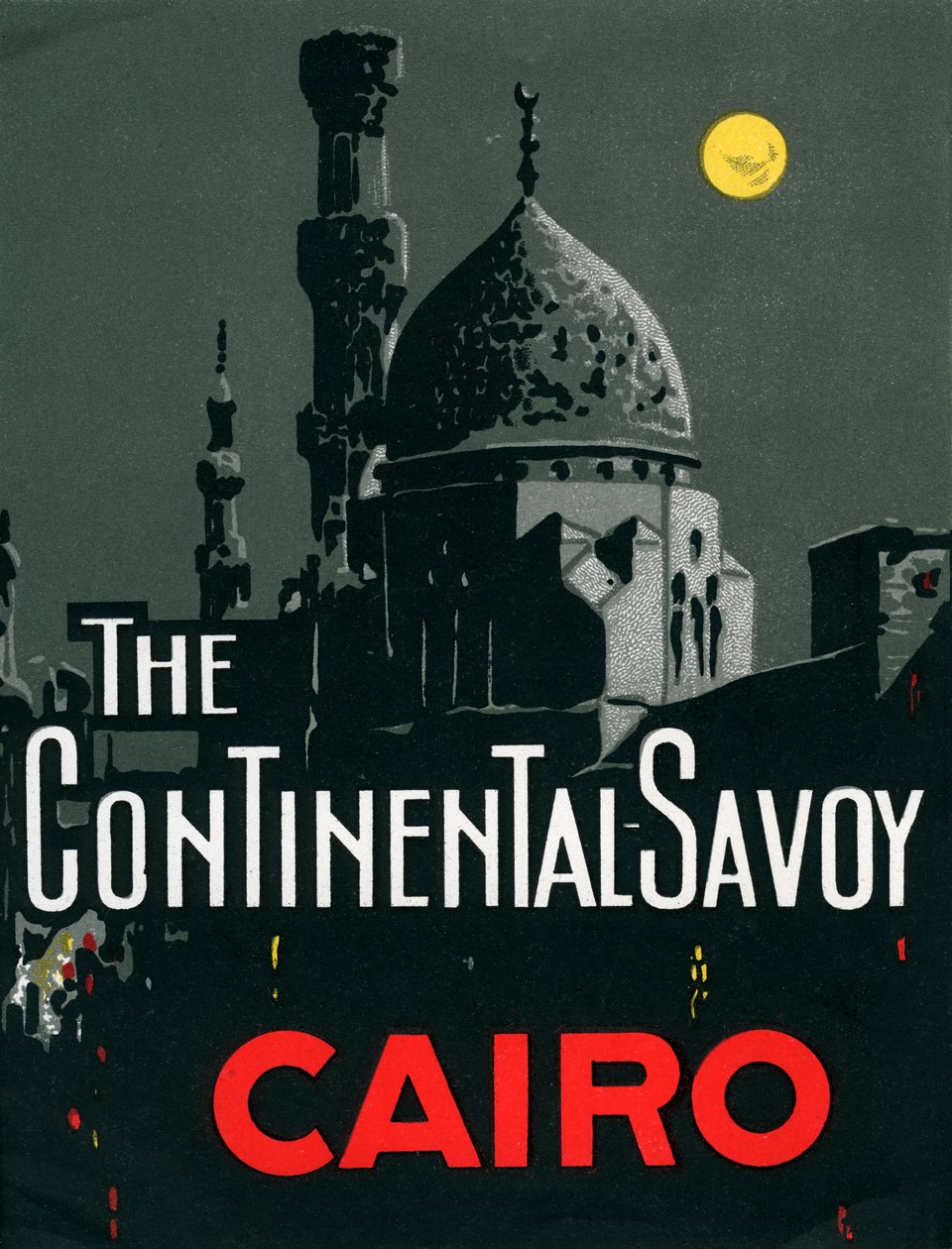 Continental Savoy Hotel w Kairze z meczetem autorstwa American School