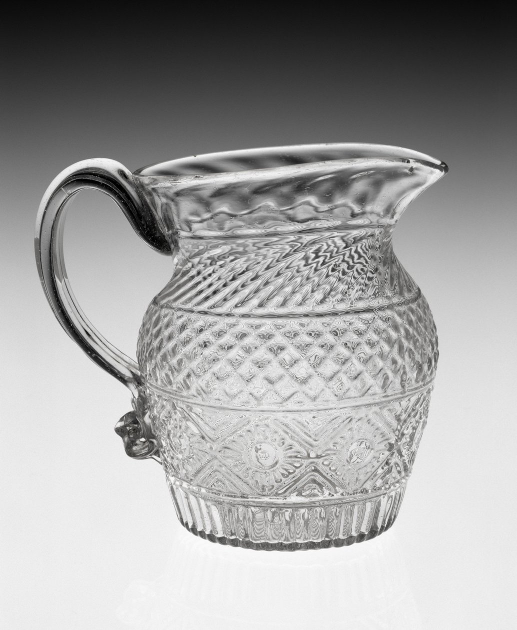 Dzbanek na śmietankę, ok. 1820-1840 (szkło ołowiowe) autorstwa American School