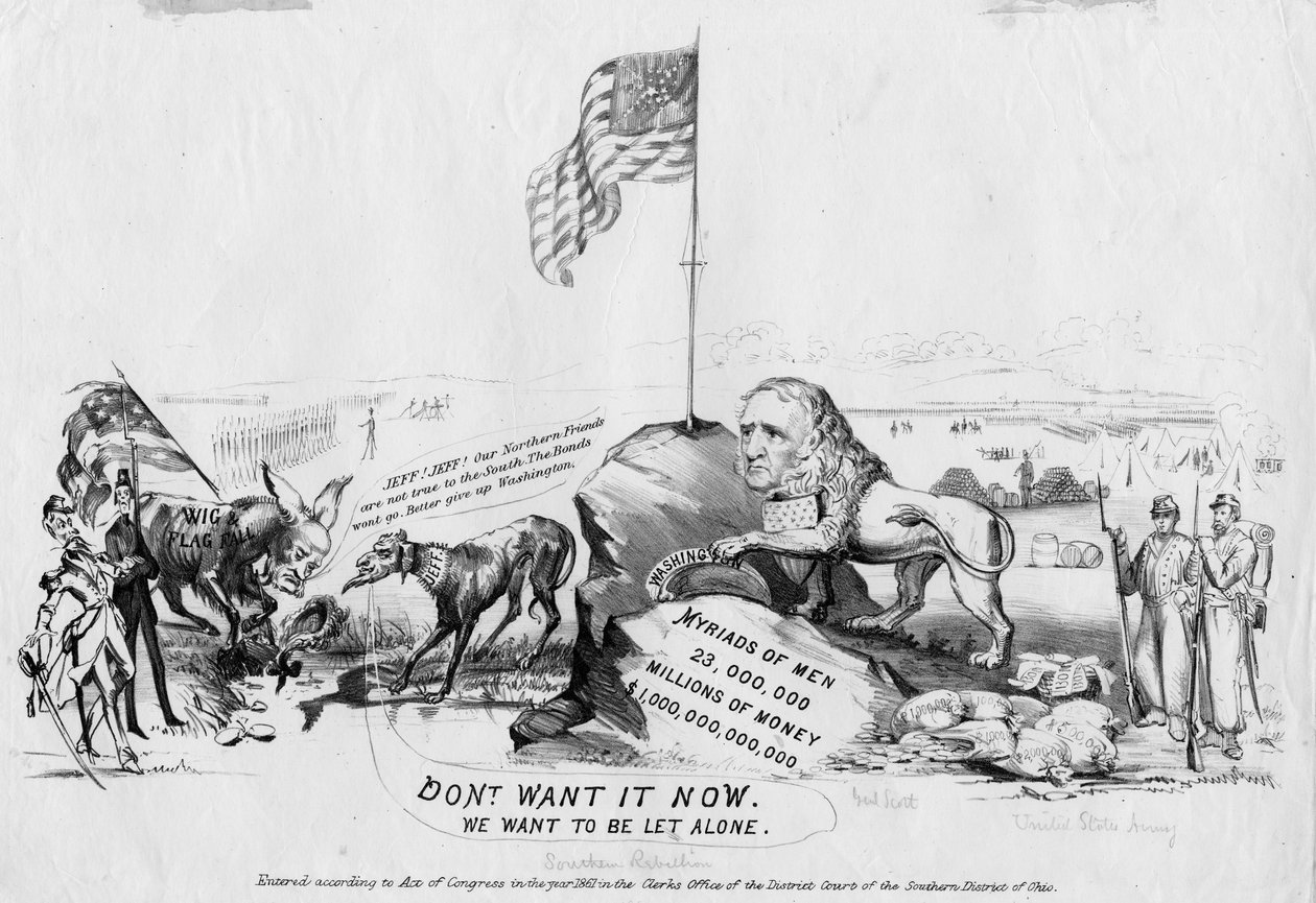Nie chcę tego teraz: chcemy zostać sami, opublikowana w Ohio, 1861 r. autorstwa American School