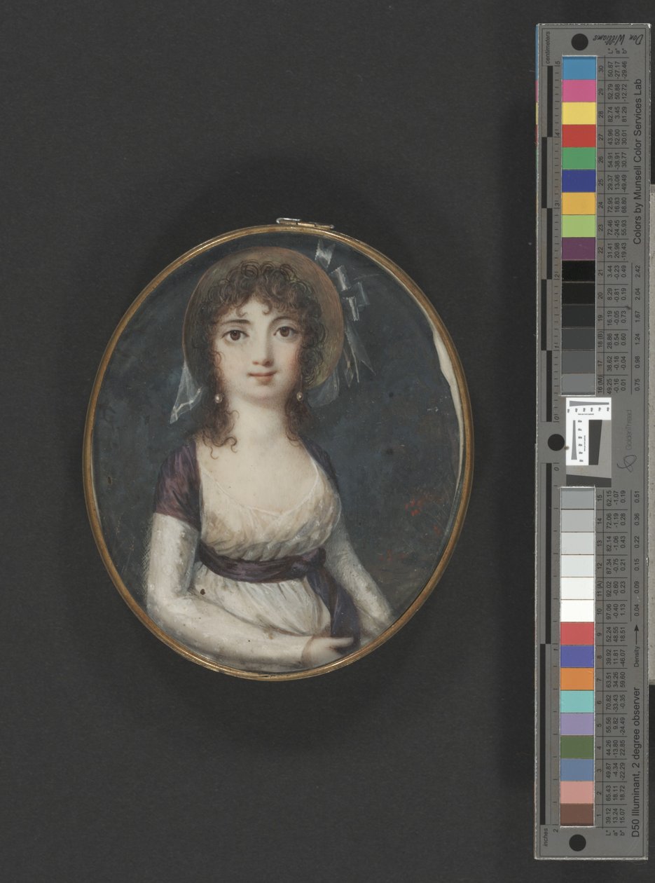 Eliza Poe (akwarela na kości słoniowej) autorstwa American School