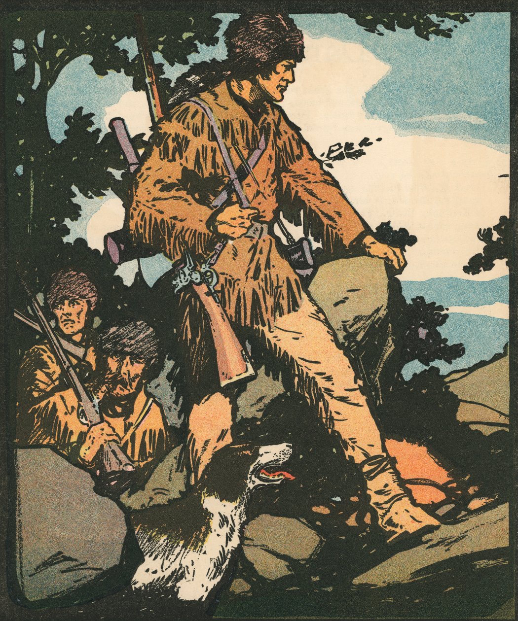Odkrywcy: Frontierman Daniel Boone autorstwa American School
