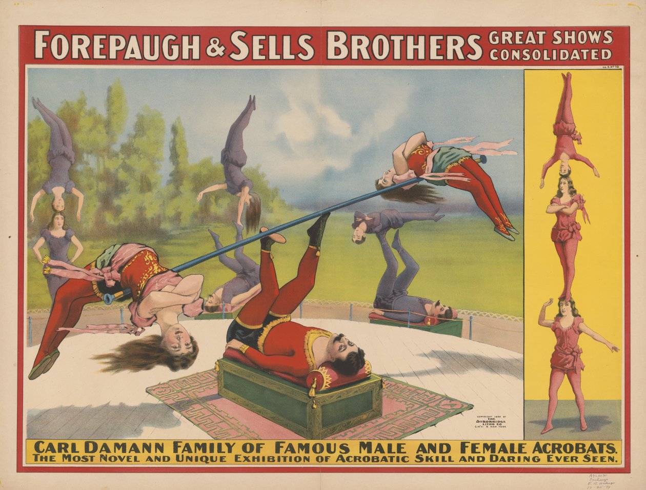 Konsolidacja wspaniałych programów Forepaugh & Sells Brothers, 1899 r autorstwa American School