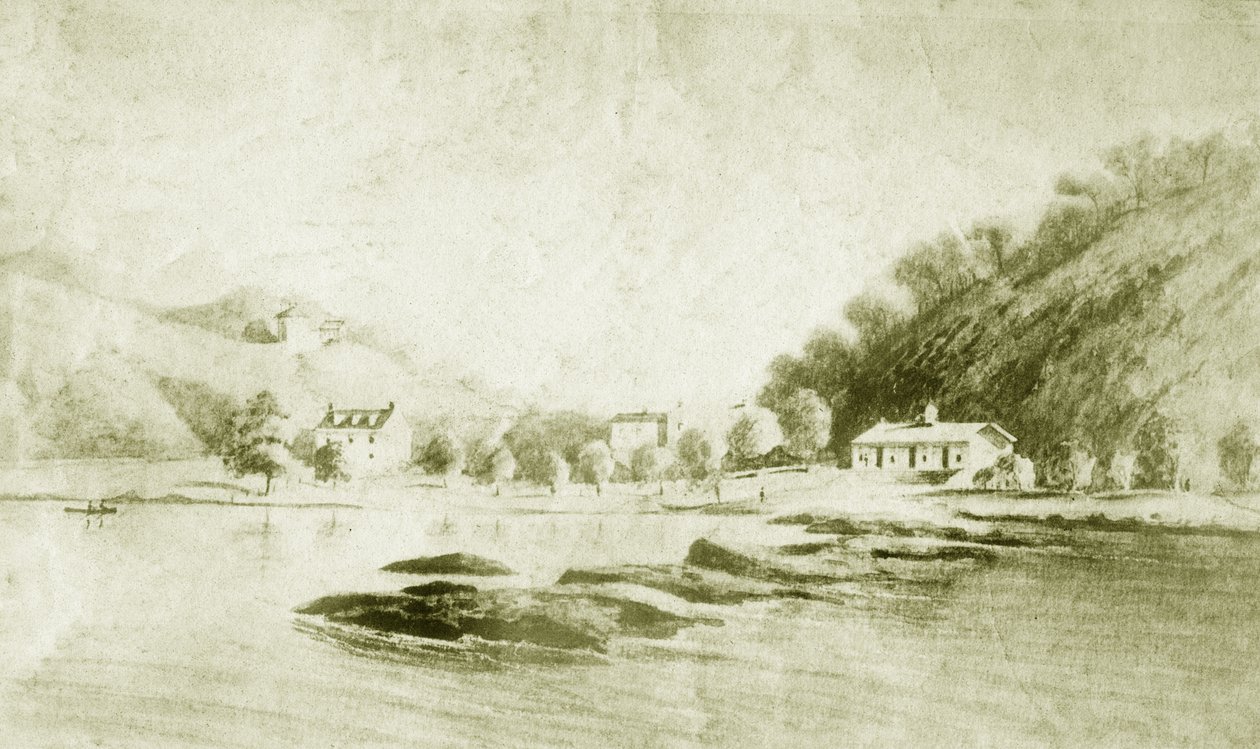 Fort St Davis i potok Schuylkill, c.1912 autorstwa American School