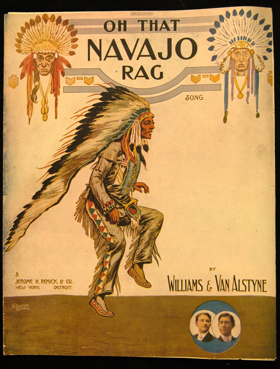 Przednia okładka Oh that Navajo Rag autorstwa Williamsa i Van Alstyne