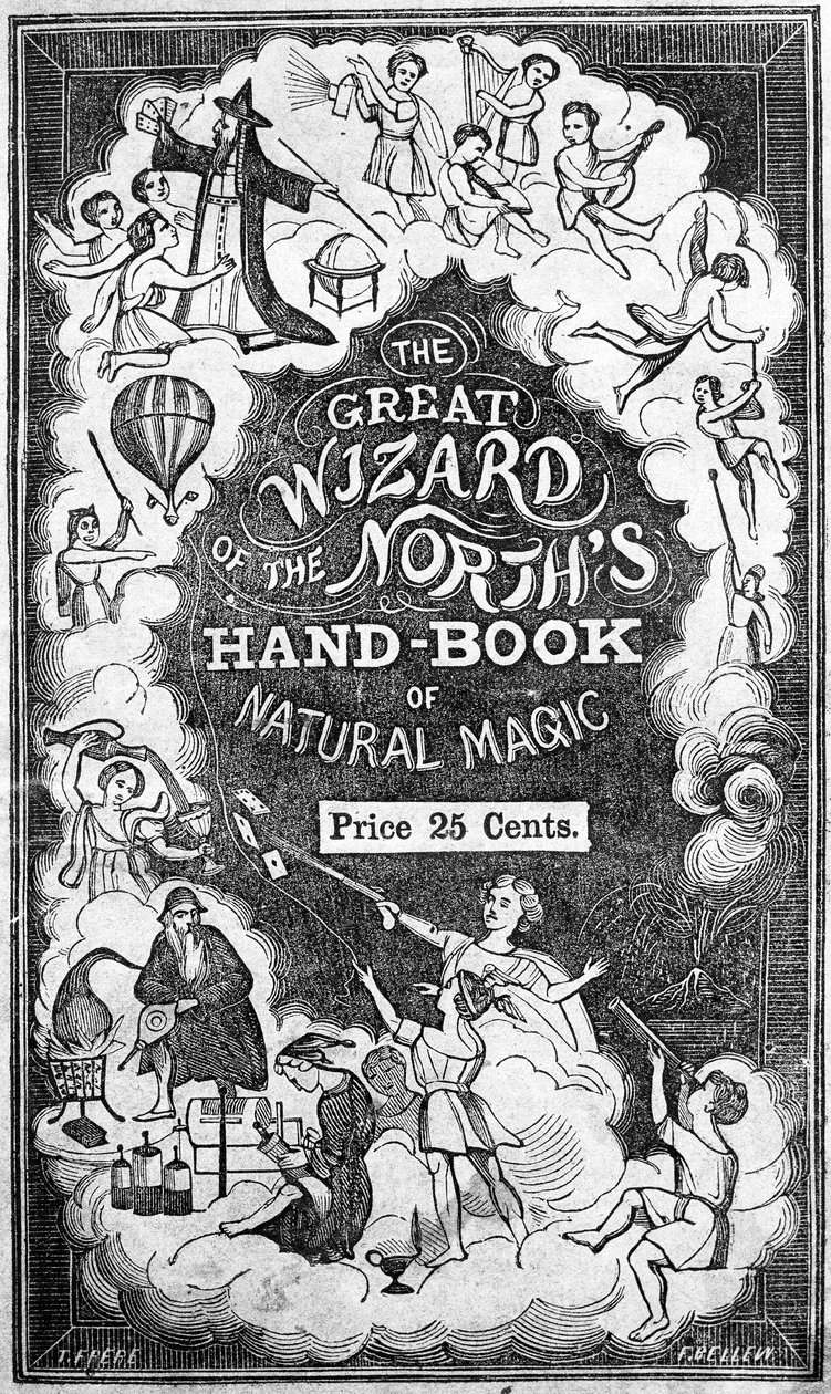 Przednia okładka The Great Wizard of the Norths Handbook of Natural Magic autorstwa Johna H. Andersona autorstwa American School