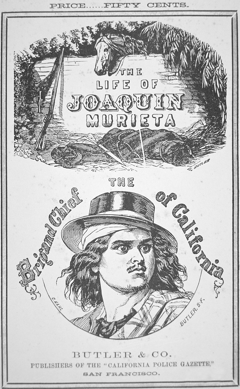 Przednia okładka „Życia Joaquina Muriety” autorstwa American School