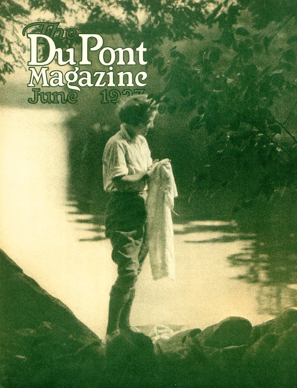 Przednia okładka magazynu DuPont, czerwiec 1923 autorstwa American School