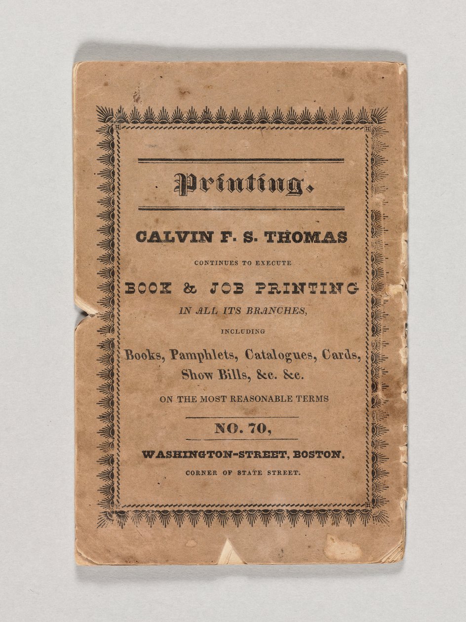Frontyspis „Tamerlane and Other Poems” Edgara Allana Poe, opublikowany 1827 (druk) (patrz także 433403) autorstwa American School
