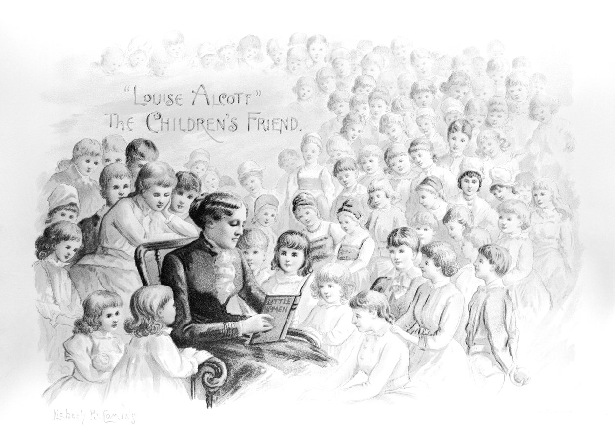 Frontyspis do Louise Alcott, Przyjaciółki Dzieci — Lizbeth Comins autorstwa American School