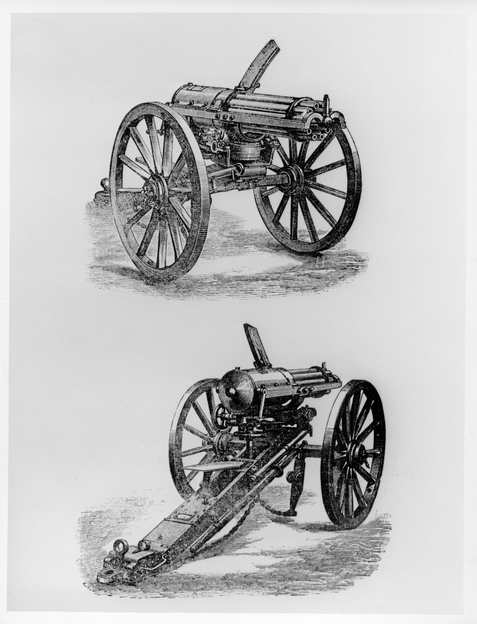 Karabin maszynowy Gatling autorstwa American School