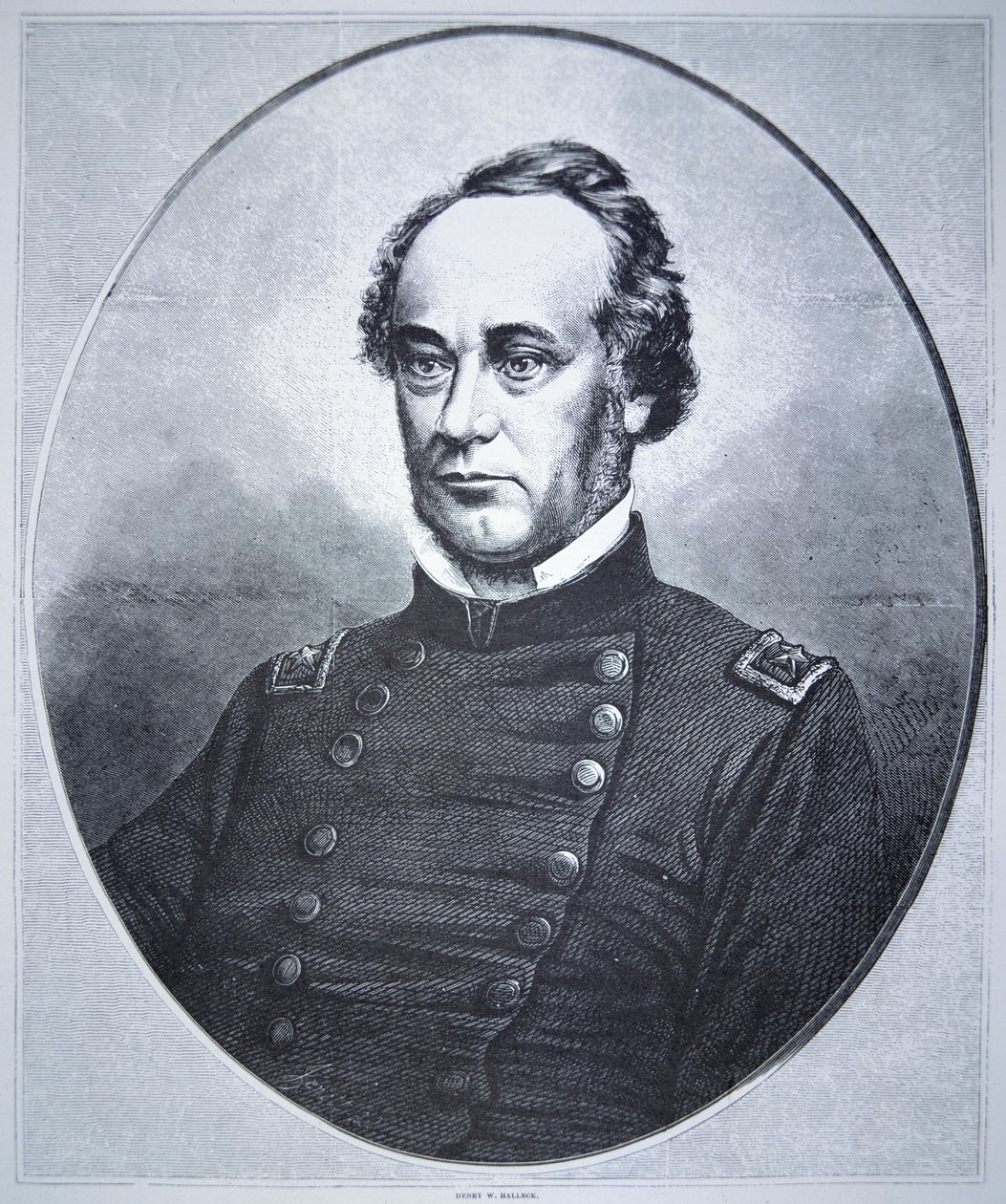 Generał Henry Wager Halleck (1815-72) (grafika) autorstwa American School