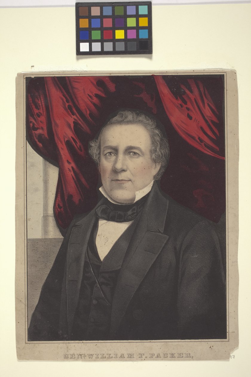 Genl. William F. Packer (litografia ręcznie kolorowana) autorstwa American School