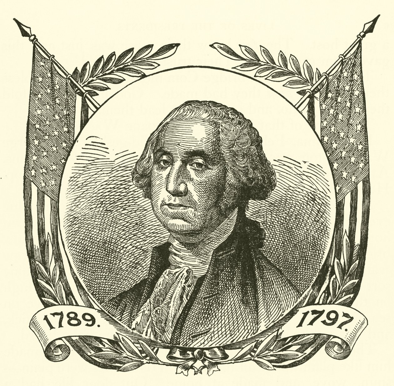 George Washington (grawerunek) autorstwa American School