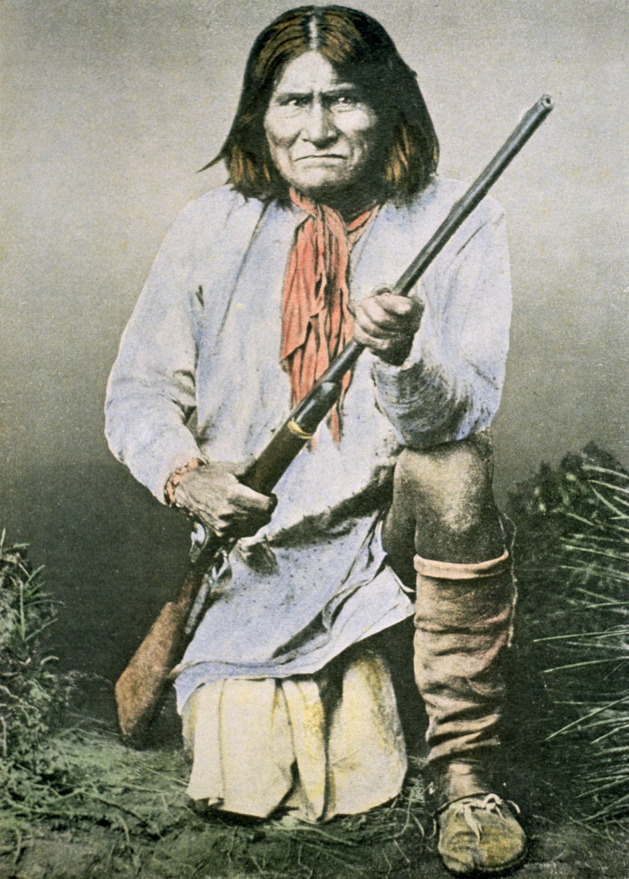 Geronimo (kolorowe zdjęcie) autorstwa American School