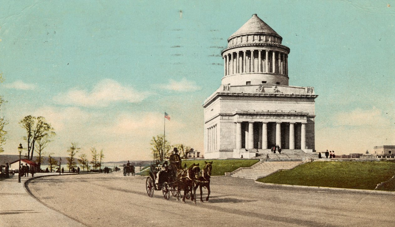 Grób Granta, Riverside Drive, Nowy Jork, ok. 1900-10 autorstwa American School