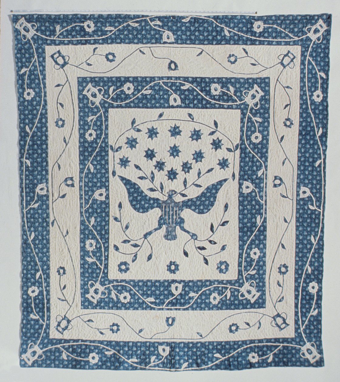 Wielka Pieczęć Stanów Zjednoczonych Kołdra Susan Strong, Maryland lub Ohio, ok. 1830 r. autorstwa American School