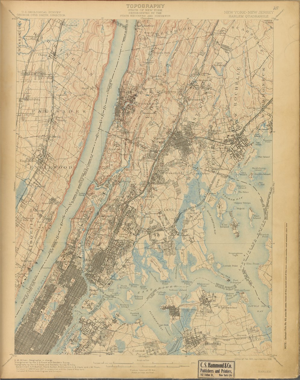Harlem, przegląd z lat 1888-89 i 1897, wyd. z 1900, repr. 1908 autorstwa American School