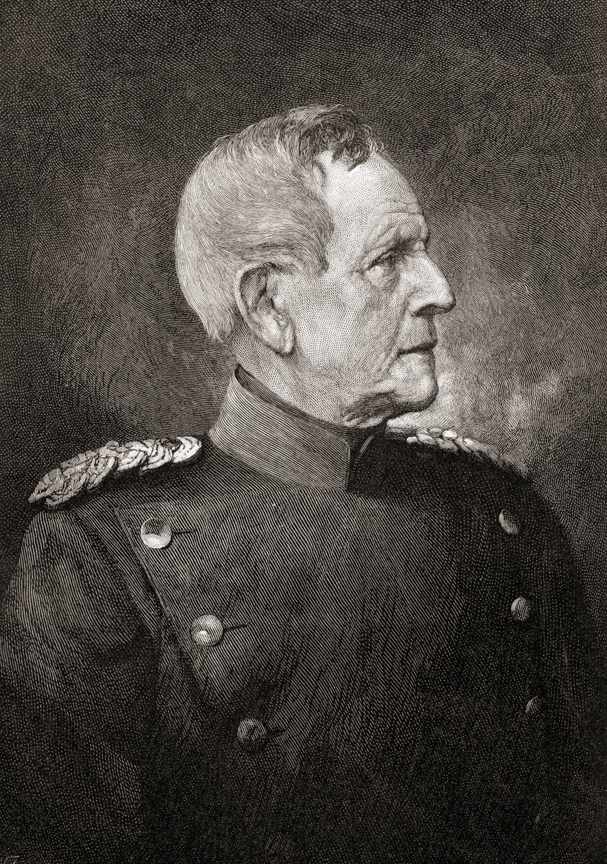 Helmuth Karl Bernhard Graf von Moltke Starszy, z "The Century Illustrated Monthly Magazine", opublikowanego w 1884 r. (rycina) autorstwa American School