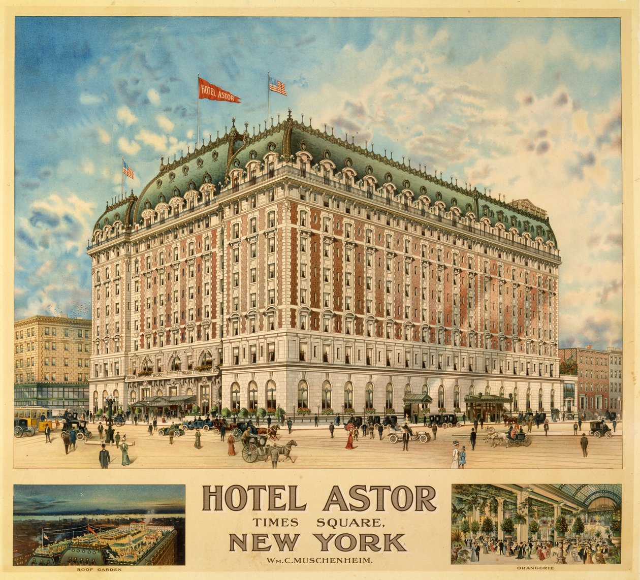 Hotel Astor, Times Square, Nowy Jork, Wm. C. Muschenheim autorstwa American School